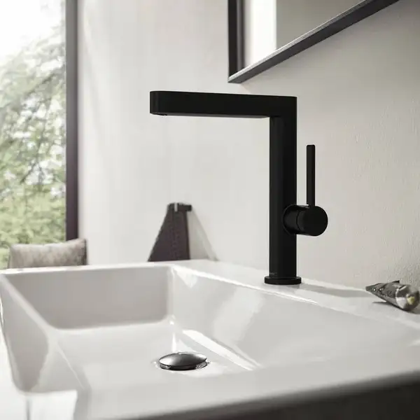 Hansgrohe Finoris 230 Смеситель для умывальника, черный матовый (76060670)