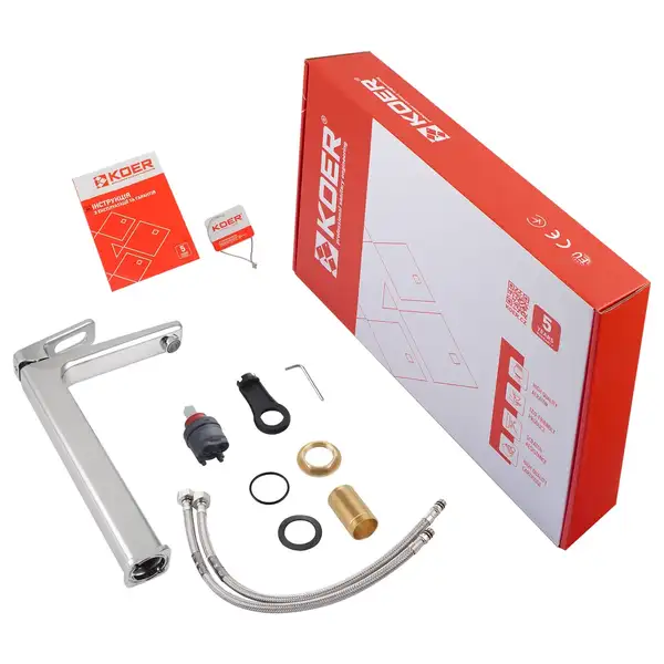 KOER KB-11031-01 Смеситель для умывальника, хром (KR5433)