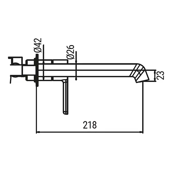 KOER KB-16029-01 Змішувач для умивальника, хром (KR5480)