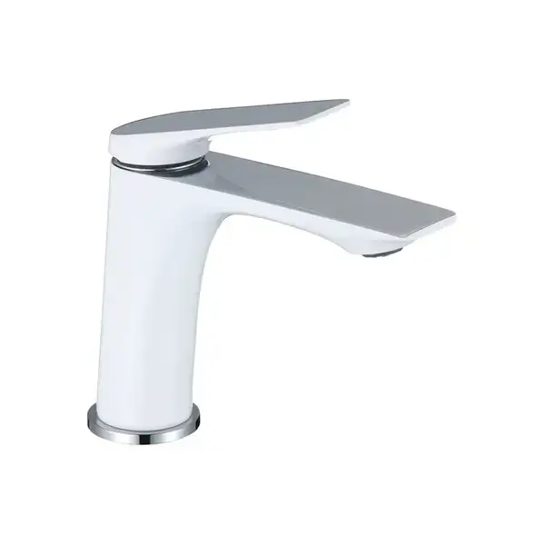 MIXXUS PREMIUM DERBY 001 Змішувач для умивальника, білий-хром (MI6613)