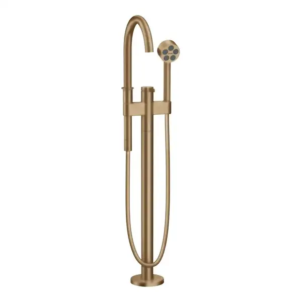 Axor One Смеситель для ванны напольный, Brushed bronze (48440140)