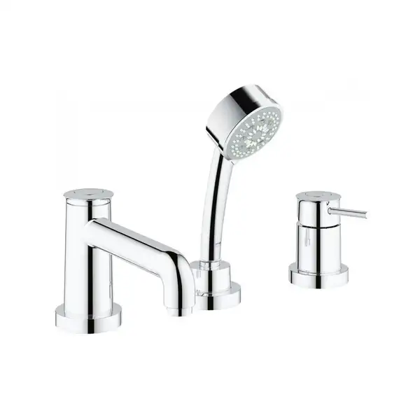 Змішувач на борт ванни Grohe Bau Classic на 3 отвори, хром (25118000)