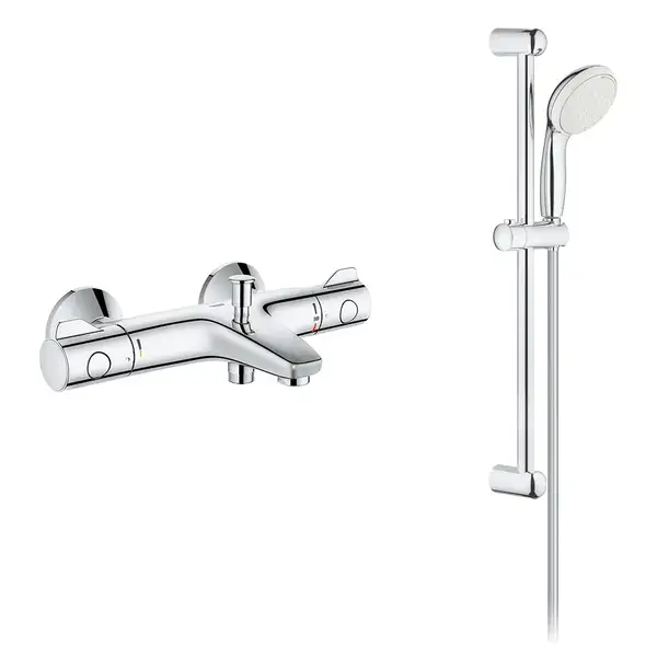 Душовий гарнітур Grohe Grohtherm 800 + New Tempesta 100, хром (UA34567007)