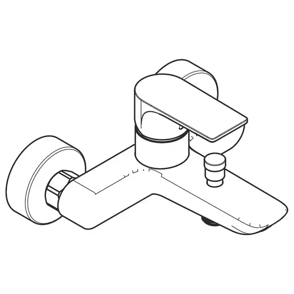 Hansgrohe Rebris E Змішувач для ванни, хром (72450000)