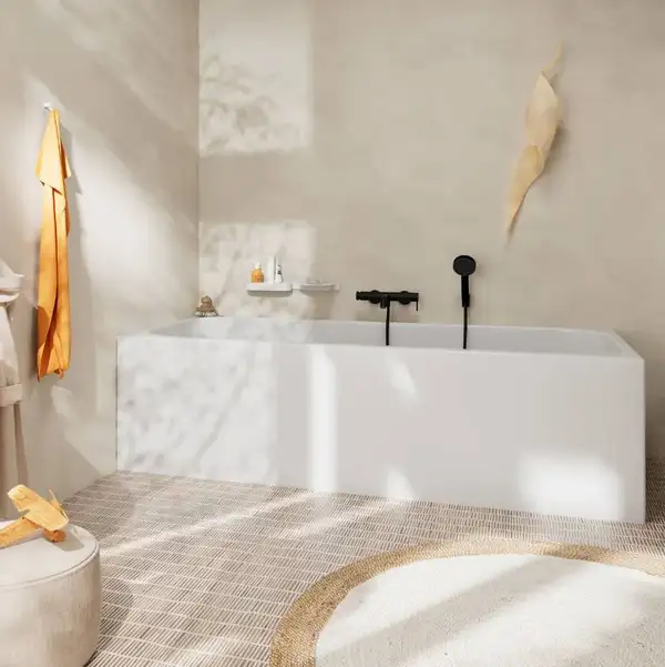 Hansgrohe Tecturis S Змішувач для ванни, чорний матовий (73422670)