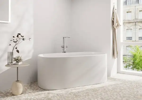 HANSGROHE Tecturis E Змішувач для ванни для підлоги, хром (73445000)