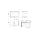 Imprese BILOVEC Тумба 80см, белая (f3216W(1))