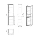 Imprese VYSKOV Пенал подвесной, белый (f3253W)