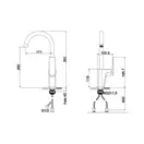 AIM DG08950 Змішувач кухонний, хром (DG08950) (DG08950 chrome)
