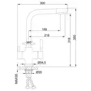 FRAP F4352-20 смеситель кухонный, бежевый (F4352-20)