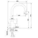 FRAP F4352 кухонный смеситель, хром (F4352)