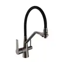 FRAP F4374-15 кухонный смеситель, чёрный (F4374-15)