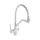 FRAP F4374-8 кухонный смеситель, белый (F4374-8)