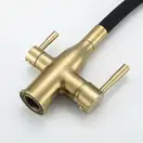 FRAP F4396-3 кухонный смеситель, золото (F4396-3)