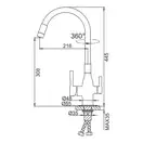 FRAP F4396-3 кухонный смеситель, золото (F4396-3)