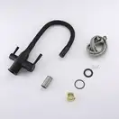 FRAP F4396-6 кухонный смеситель, чёрный (F4396-6)