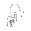 FRAP F4453-03 смеситель кухонный, белый (F4453-03)