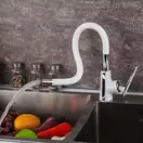 FRAP F4458 кухонный смеситель, белый (F4458)