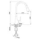 FRAP F4471-9 кухонный смеситель, серый