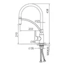 FRAP F4552-8 кухонный смеситель, белый (F4552-8)