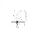 GAPPO G4150-8 кухонный смеситель, хром (G4150-8)