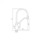 GAPPO G4317-8 смеситель кухонный, белый (G4317-8)