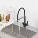 GAPPO G4395-59 смеситель кухонный, чёрный (G4395-59)