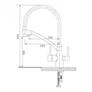 GAPPO G4398-13 кухонный смеситель, золото (G4398-13)