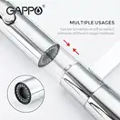 GAPPO G4398-15 смеситель кухонный, черный (G4398-15)