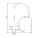 GAPPO G4398-86 кухонный смеситель, черный