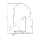 GAPPO G4398-88 смеситель кухонный, белый (G4398-88)
