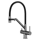 GAPPO G4398-89 смеситель кухонный, серый (G4398-89)