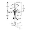 Grohe Vento Смеситель для кухни, хром (30435000)
