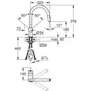 Grohe Vento смеситель для кухни, хром (30438000)
