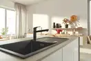 Grohe Eurosmart New смеситель кухонный, чёрный (304632430)