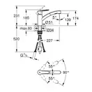 Grohe Start кухонный смеситель, сталь (30531DC1) (30531dc1)