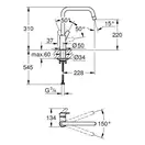 Grohe Eurosmart смеситель кухонный, чёрный (305672430)