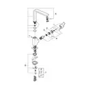 Grohe Sail Cube змішувач кухонний, хром (31393000)