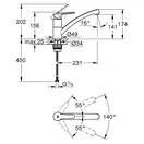 Grohe BauEco смеситель для кухни, хром (31680000)
