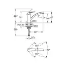 Grohe Eurosmart кухонный смеситель, чёрный (332812433)