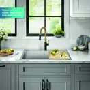 Kraus Oletto KPF-2820, смеситель, золото (KPF-2820BBMB)