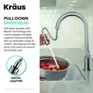 Kraus Oletto смеситель, черный (KPF-2820MBSFSB)