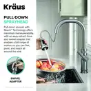 Kraus KPF-4102 змішувач, шампань (KPF-4102SFACB)