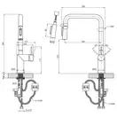Kroner Element змішувач кухонний, хром (CV035986)