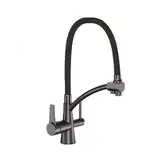 GAPPO G4398-19 смеситель кухонный, чёрный (G4398-19)