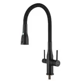 GAPPO G4399-66 кухонный смеситель, чёрный (G4399-66)