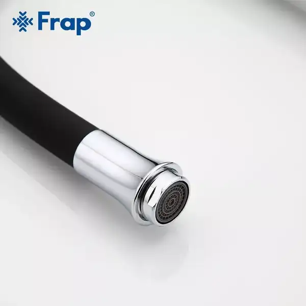 FRAP F4042 смеситель кухонный, чёрный/хром (F4042)