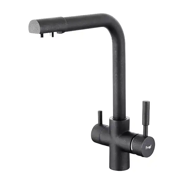 FRAP F4352-7 кухонный смеситель, чёрный (F4352-7)
