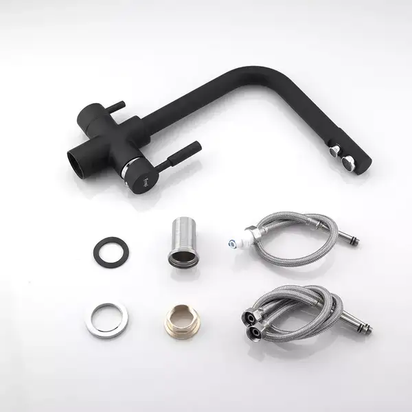 FRAP F4352-7 кухонный смеситель, чёрный (F4352-7)