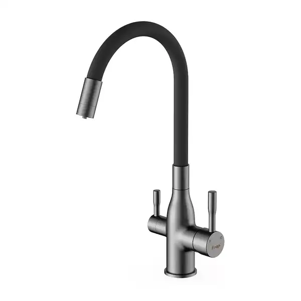 FRAP F4396-15 смеситель кухонный, серый (F4396-15)